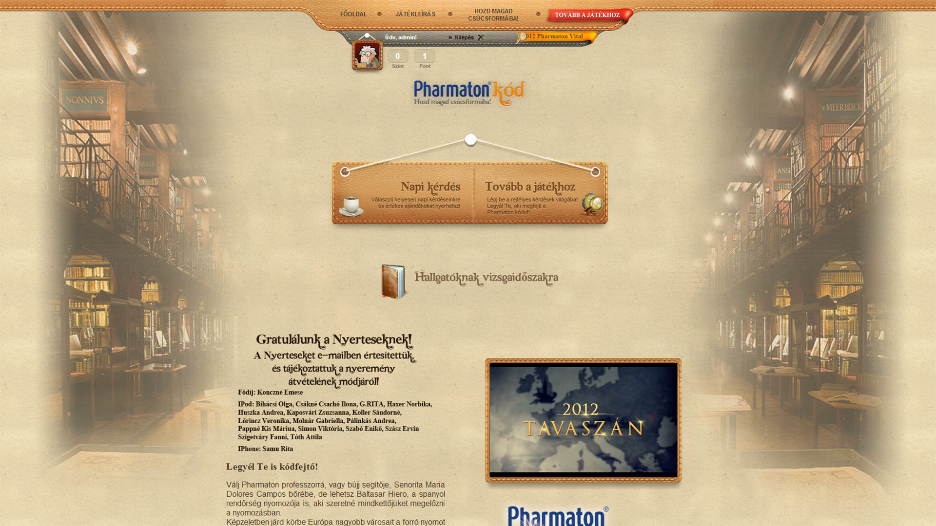 Project pharmaton-kod